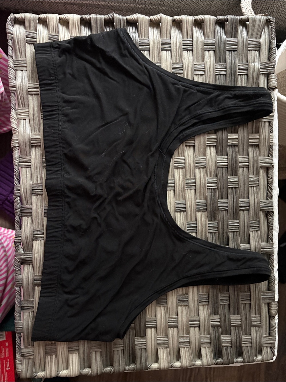 Huha Mineral Bras Sporty Bralette— Black 3X - Picture 3 of 5